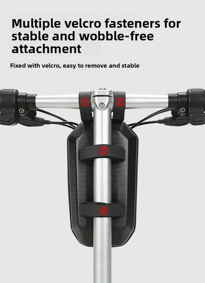 4L Elektroroller-Fronttasche Fahrrad-Lenkertasche Große Kapazität Hartschalen-Hängetasche Wasserdichtes Elektroroller-Zubehör – Detail 6
