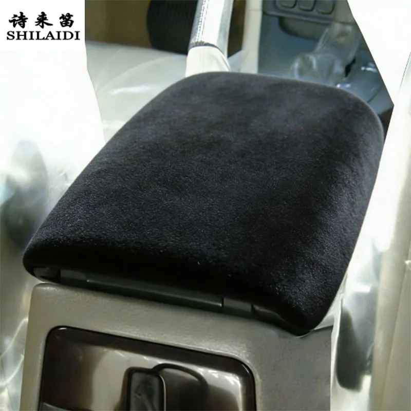 Suede leather Car Wrapping ABS For Volvo S80 1999-2005 Center Console Stowing Tidying Armrest Box cover Sticker Trim Accessories