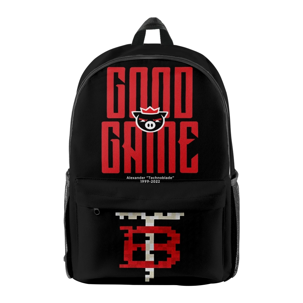 Technoblade-Sac à dos Good Game Merch pour hommes et femmes, sac d'école de style décontracté, sac unisexe pour filles et garçons, 2022