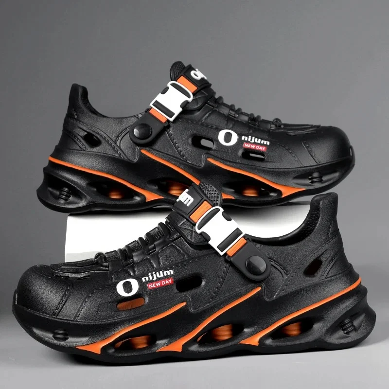 

Men's Outdoor Sandals Sport Slippers Beach Slides Breathable Clogs Men Casual Garden Shoes Non-slip Hiking Men Outdoor Sandals