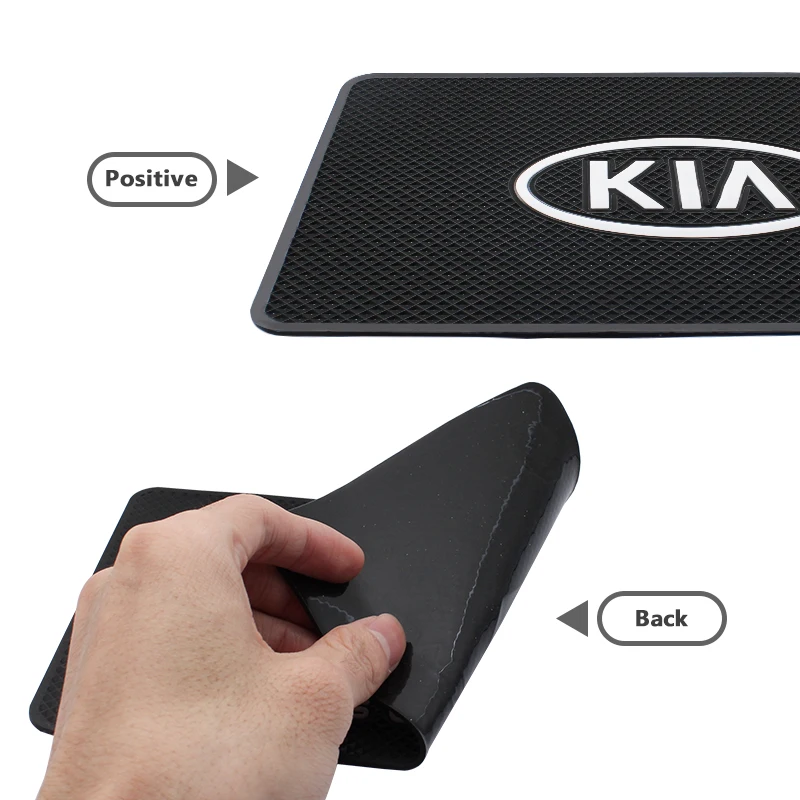 Polymères coordonnants en PVC pour voiture, planche Prada, coussin collant antidérapant, accessoires intérieurs pour Kia Rio, Ceed, Sportage,
