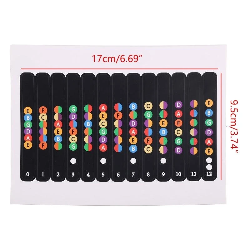Guitar Fingerboard Stickers Fingerboard Decals Frets Map Neck Notes Beginner Trainer Practice Music for Theory - Image 4