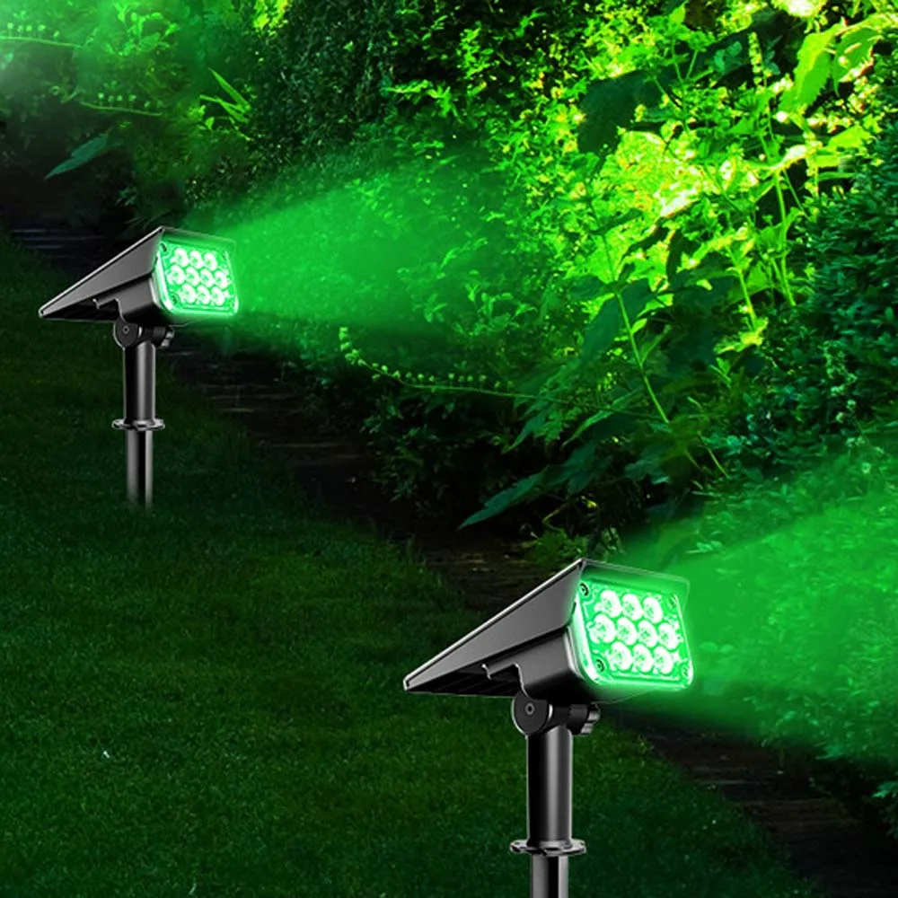 Lâmpada de parede solar ao ar livre, holofotes paisagem, jardim luz, decoração do pátio, IP65 impermeável, 20LED, 1-4pcs