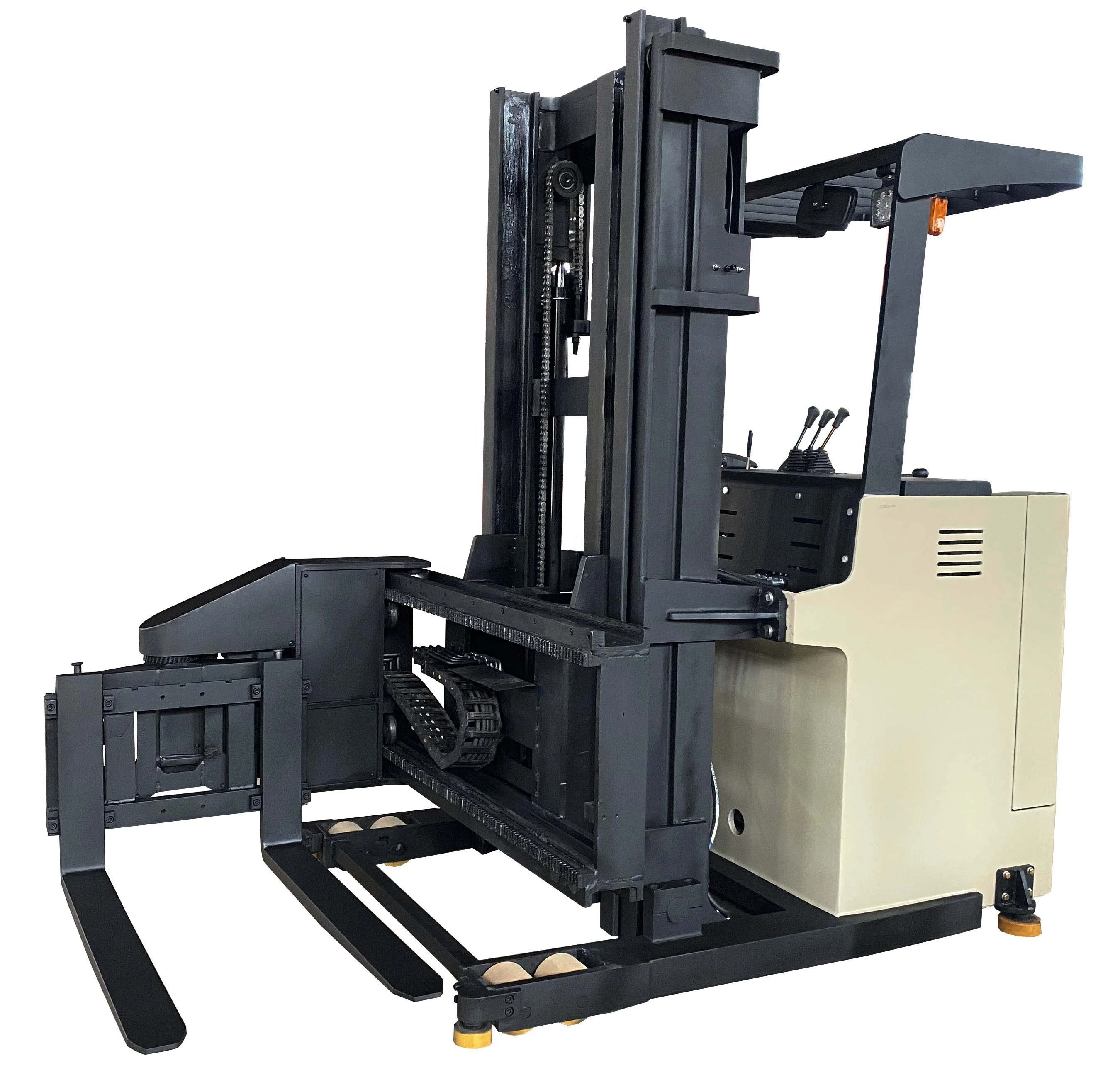 2026 Electric 3 Way Narrow Aisle Forklift 1.5T 3 Way Stacker Narrow Aisle Forklift 3 Side