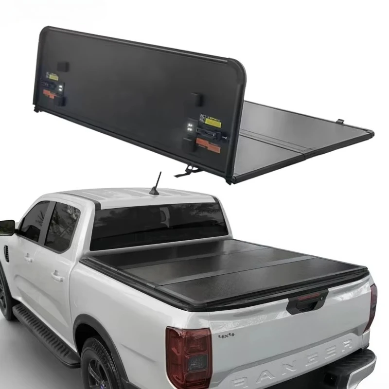 2023 2024 2025 2026 Next Gen  Ranger XLT Pickup Back Trunk Lid Hard Tri Fold Tonneau Cover Truck Bed Cover