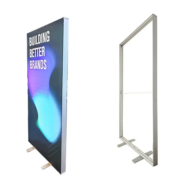 Custom SEG Fabric LED Light Box Portable Aluminum Frame Advertising Backdrop Sign with CE Certificate for Exhibition