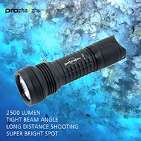 Super Power SFT40 LED Diving Flashlight Aluminum Alloy 2500 Lumen IP68 150M 26650 Rechargeable Technical Diving Light