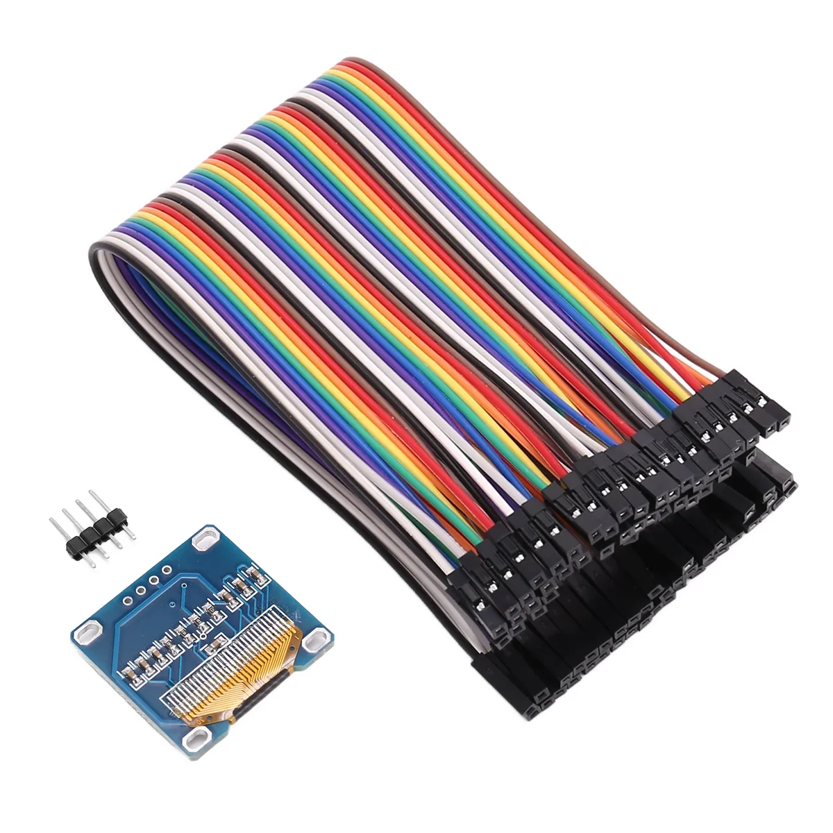 I2C OLED Display 0.96 Inch IIC Serial LCD LED Module SSD1306 128 64 for Arduino with 40 Pcs Dupont Wire