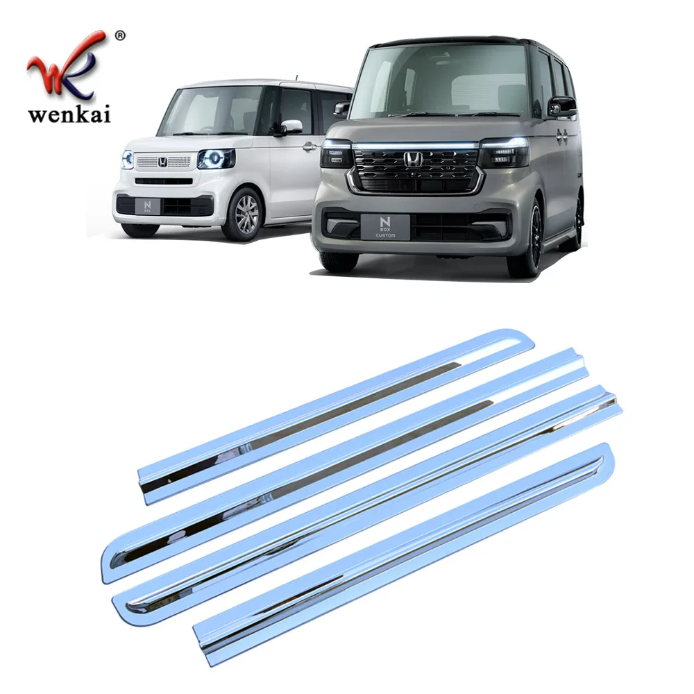 

Для Honda N-BOX JF5 JF6 2023 2024 автомобильные аксессуары полоса боковой двери отделка молдинг декоративные наклейки