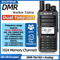 BAJETON DM-5000 DMR Walkie Talkie Dual Time Slot Wireless Copy Frequency Dual Mode Digital Analog SMS For RT-4D UV-88Ham Radio