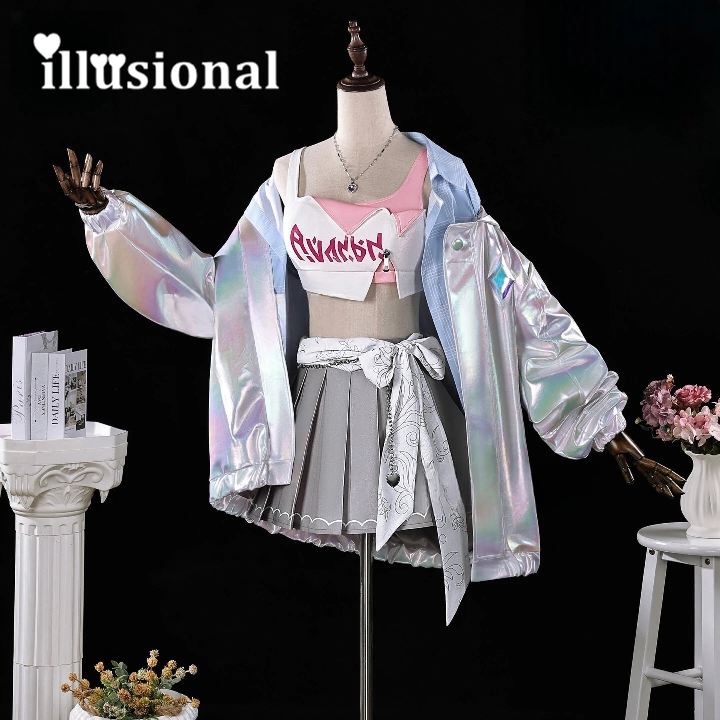 

illusional Game Honkai: Star Rail Cyrene Cosplay costume Cyrene Sprot Suit Dress Halloween Costume top skirt coat for women