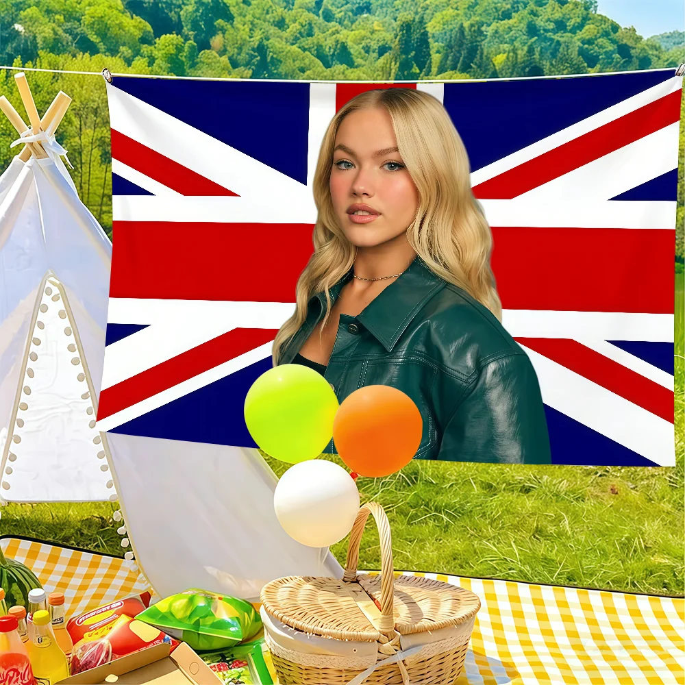 Singer F-Freya S-Skye Flag Suitable For Birthday Parties Living Room Bedroom And Outdoor Camping Decorations