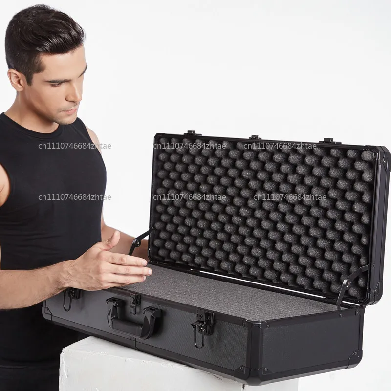 Installation and Maintenance Of Portable Aluminum Tool Box With Lock Large Vehicle Storage Tool Case Home Multifunctional Black