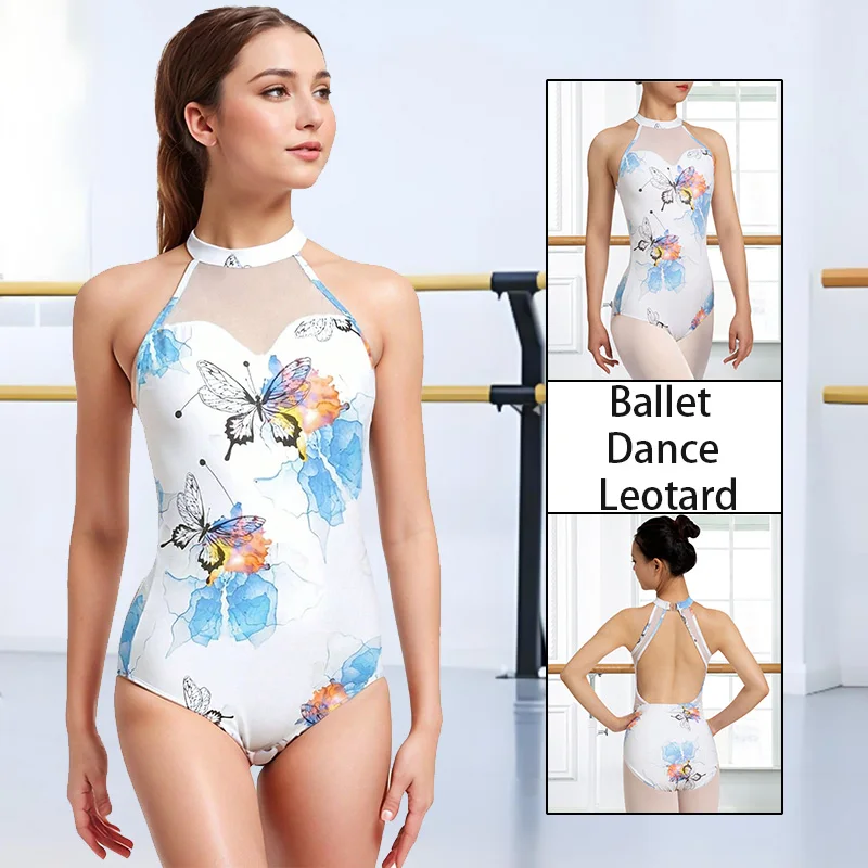 

Women's Polyester Sleeveless Ballet Dance Leotard for adult Gymnastics Dance Tank Tops with Soft Lining Long Sleeve Dancewear