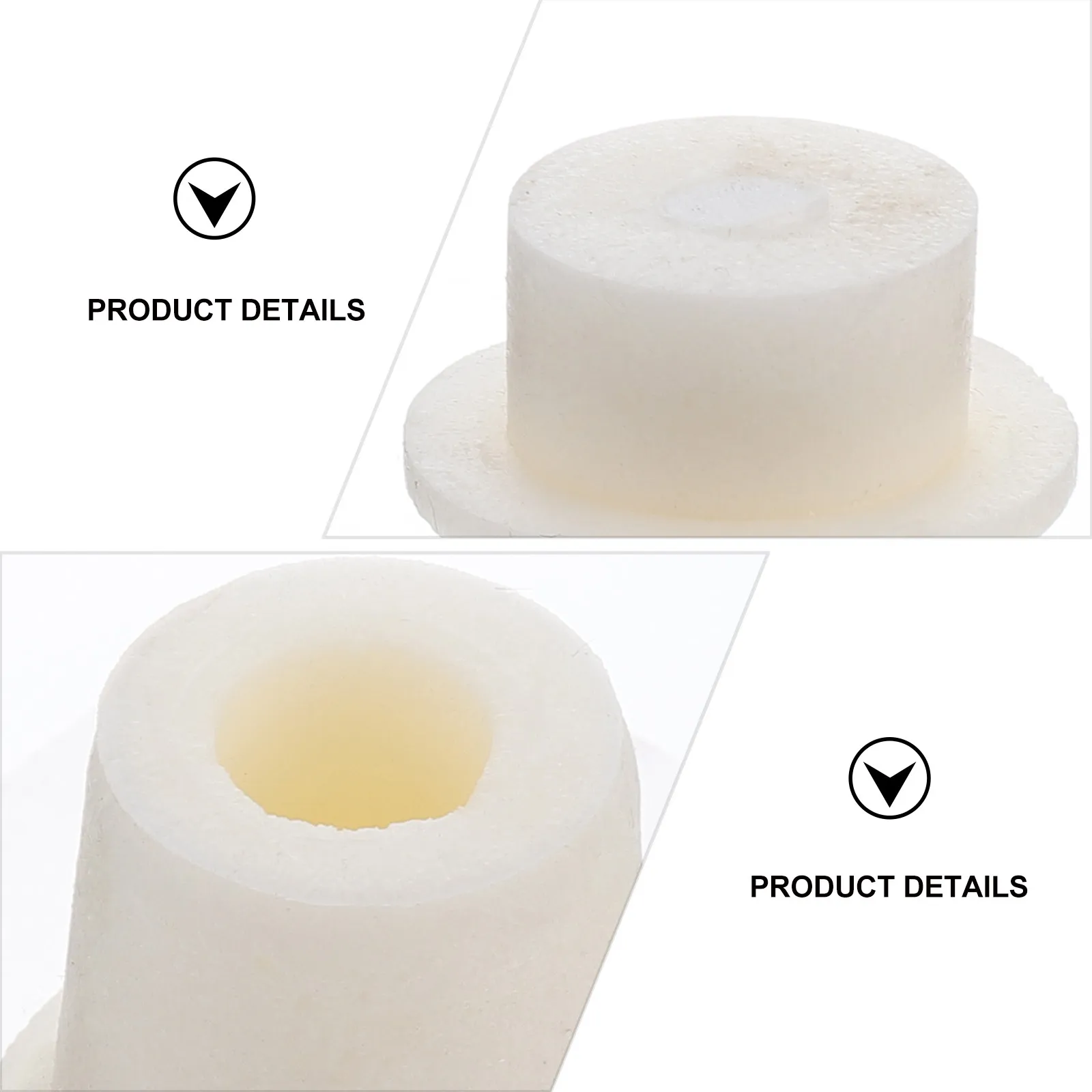 5Pcs Bottlestopper Silicone Plug Round Tapered Laboratory Sealing Plugs Chemical Test Tube Flasks Heat Cold Resistant view 6