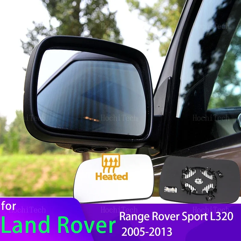 Left Right Side Heated Mirror Glass LH RH Lens Replacement for Land Rover Range Rover Sport L320 2010-2013