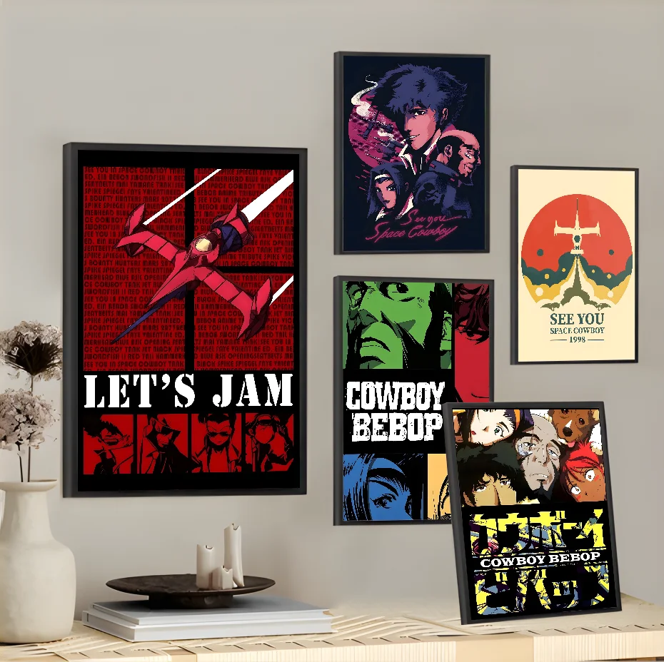 Japanese Animation C-Cowboy B-Bebop Poster Home Living Room Wall Room Bed Bedroom Home Decoration