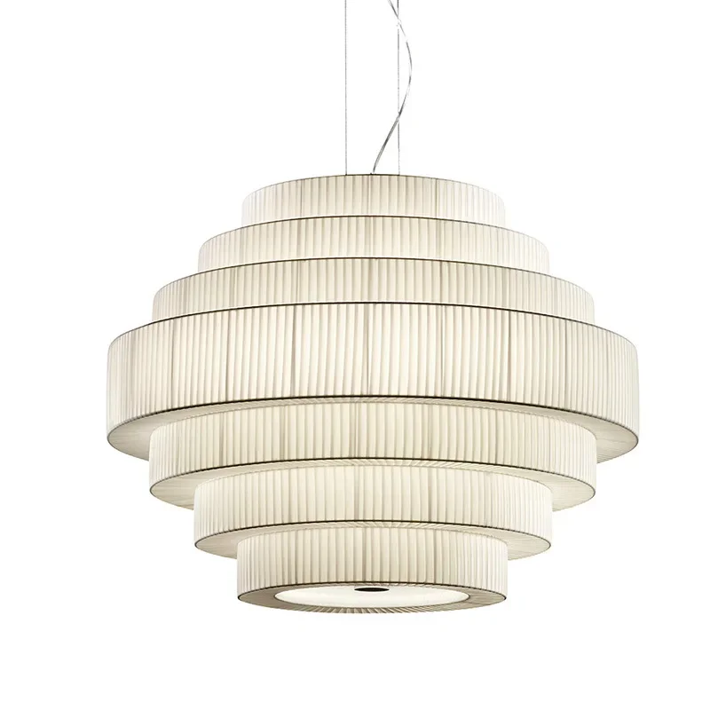 

Nordic Fabric LED Pendant Light Luxury Lighting Lamps Hanging Lighting Suspension Chandelier Fixture Indoor Decor Lamp