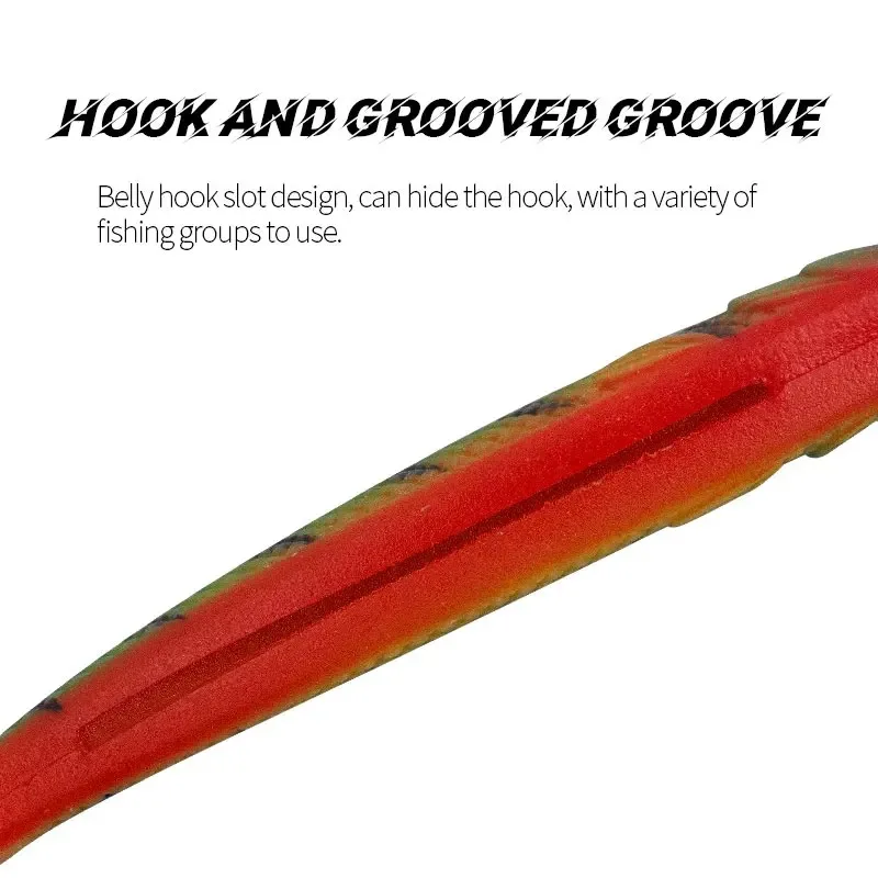 Fishing Lure 12 mm 7g Swimbait Shad T-Tail Soft Bait Artificial Silicone Lures Bass Pike Fishing Jigging Wobblers