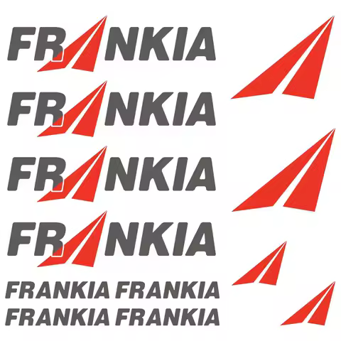 for FRANKIA 12 Piece Camping Caravan Sticker