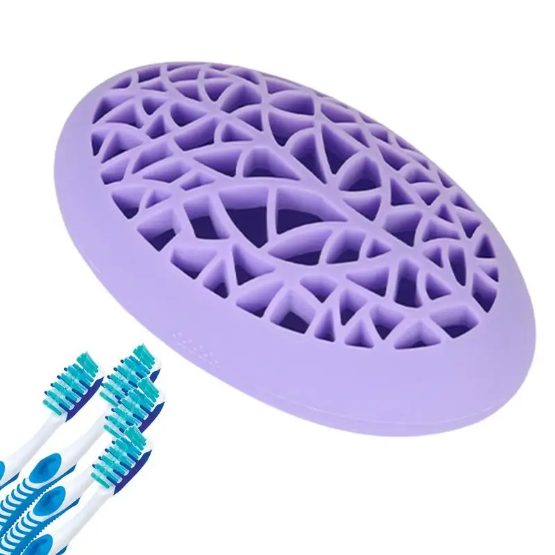 Silicone Makeup Brush Holder Organizer Face Brush Silicone Desktop Organizer Smooth Paint Brush Holder For Toothbrushes Pens