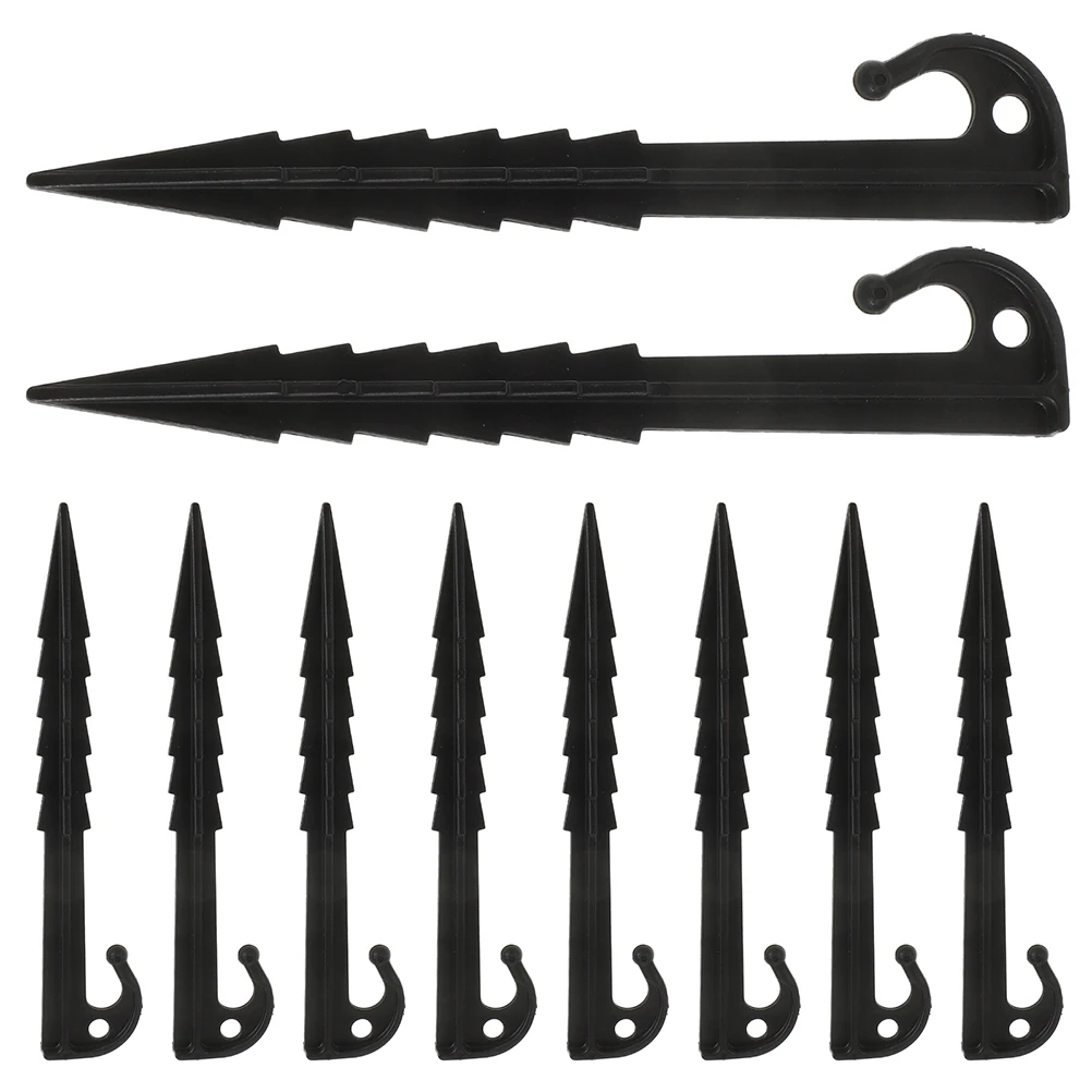 

20pcs Plastic Tent Heavy Duty Outdoor Camping Ground Stakes Lightweight Windproof Fixing Anchors For Garden Landscaping