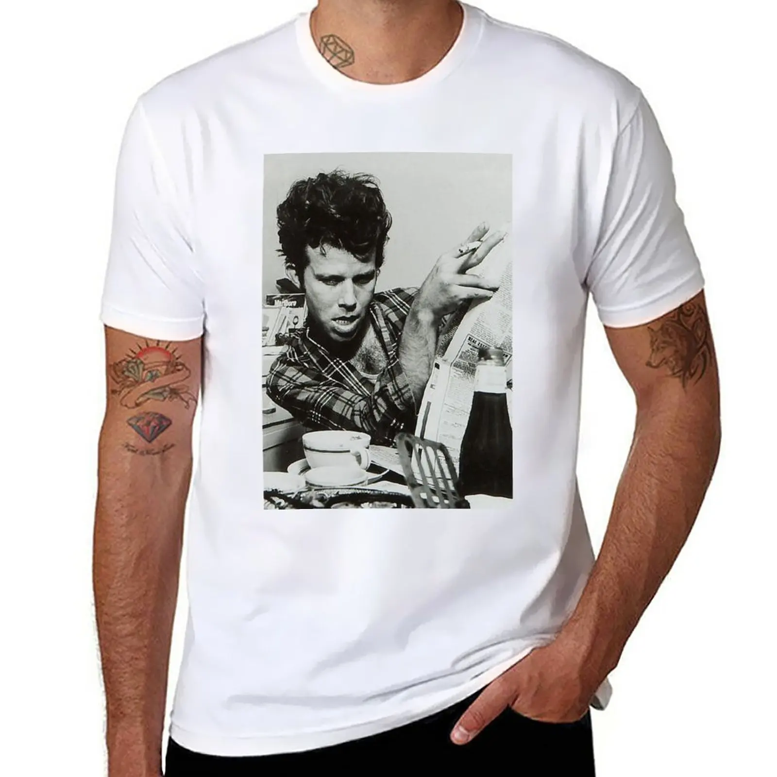 Tom Waits T-Shirt funny t shirt graphics t shirt summer clothes tees mens tall t shirts
