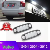 2pcs White LED License Number Plate Light Bulb For Volvo S40 II 2004 - 2012  license plate lamp