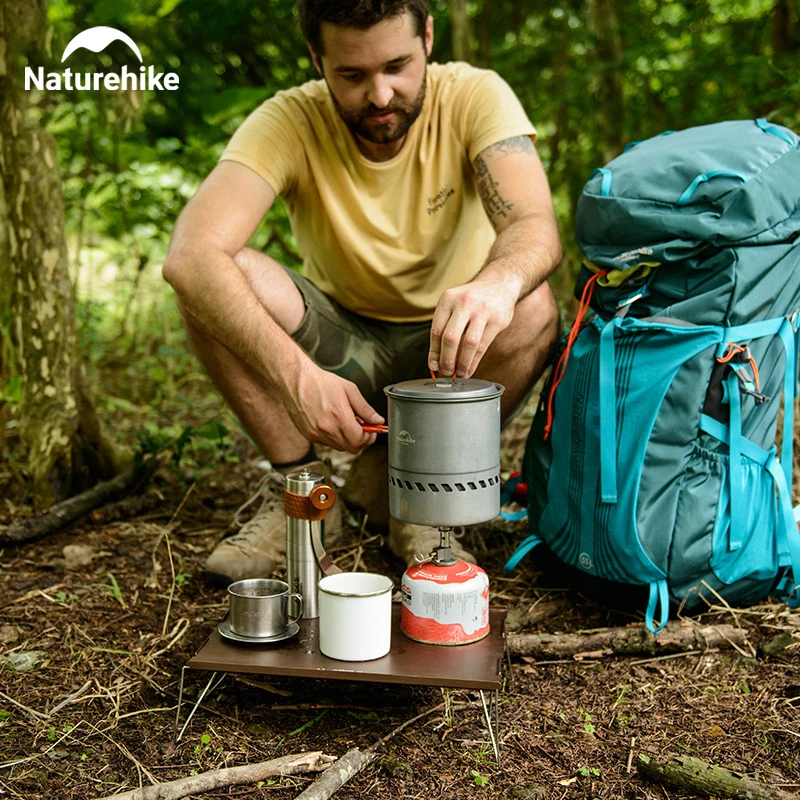 Naturehike Ultralekki mini stół kempingowy Składany stół kuchenny ze stopu aluminium Przenośny stół podróżny do grillowania na świeżym powietrzu