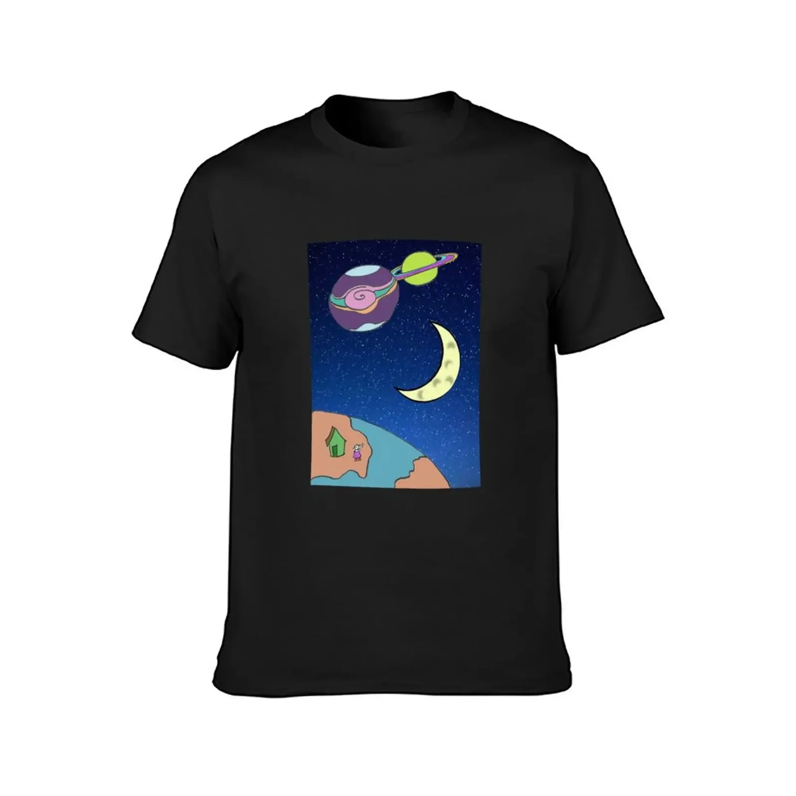 lil jenny waves to giove satty & the moon T-Shirt heavyweights affliction shirts men clothes