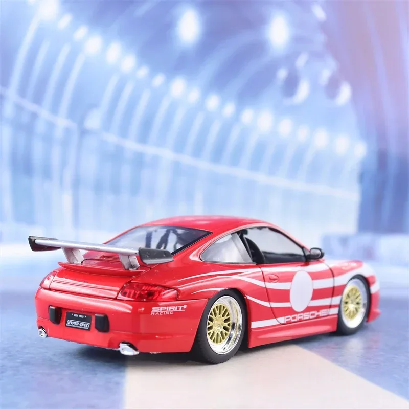 Modelo de carro de liga de alta simulação Porsche 911 GT3 Diecast Metal Decoração Veículo Brinquedo Coleção Presente Menino 1:24, J329