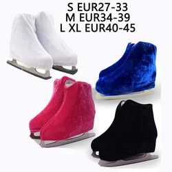 Chaussures de Patinage sur Glace pour Enfant et Adulte, Couverture en Velours, Patins à Roulettes, Anti-Saleté, artificiel astique, Anti-meulage, 1 Paire