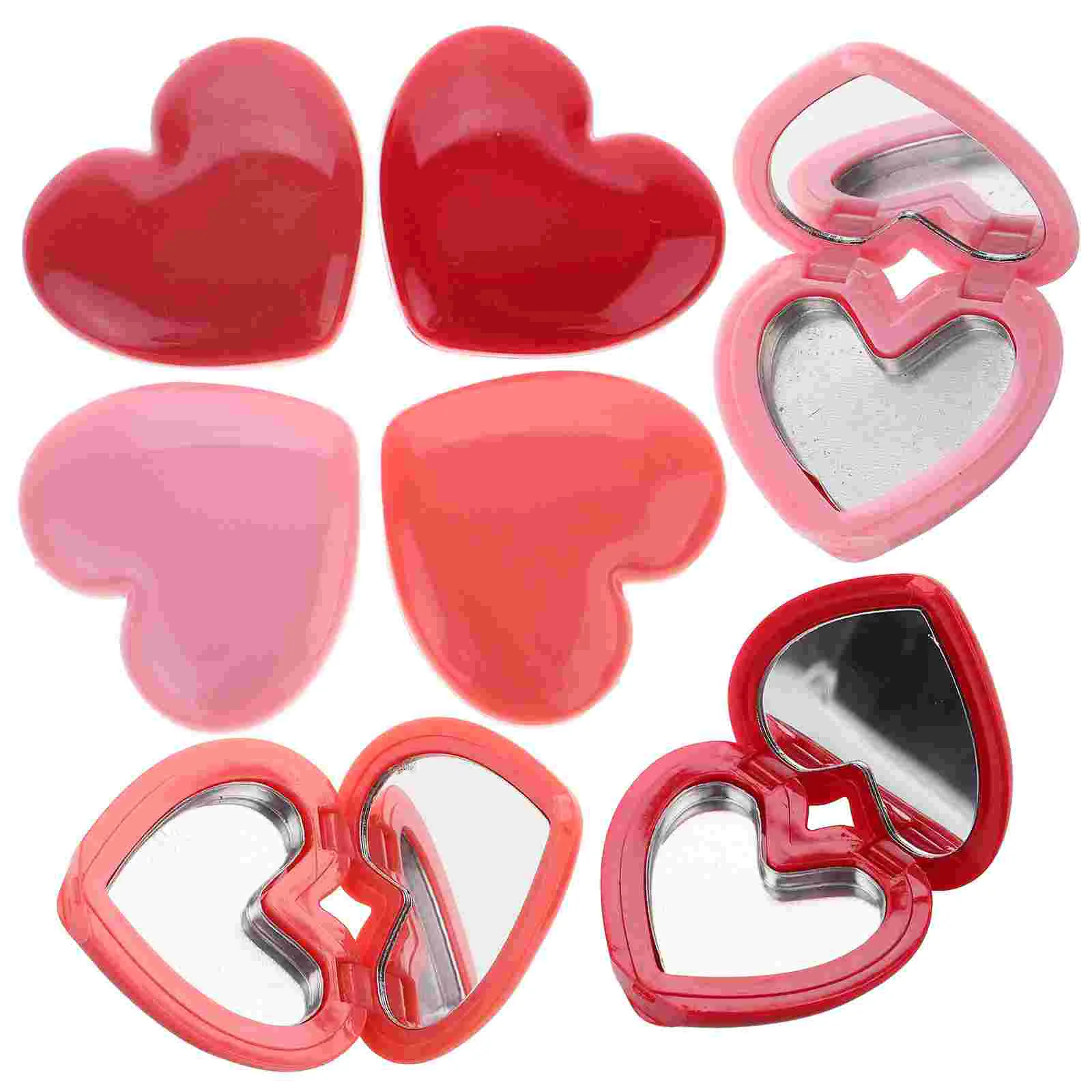 

Heart Shaped Eyeshadow Palette Empty Lipstick Case Mirror Refillable Makeup Dispenser