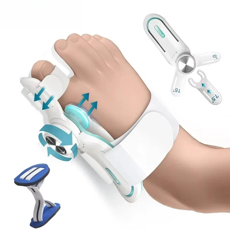 

Adjustable orthopedic straightening splint support separator, hallux aligner fixing bracket