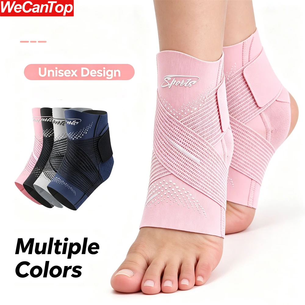 1PCS Ankle Brace with Adjustable Compression Strap, Support Sleeve for Sprained Ankle, Injury Recovery & Stability, Men Women