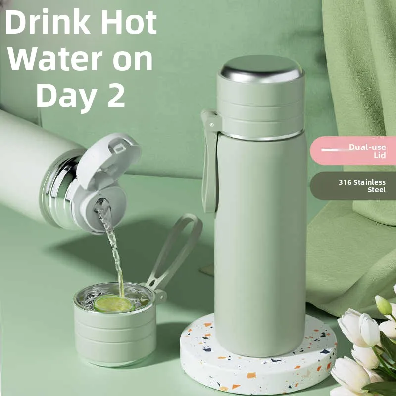Stainl Steel Insulated Water Bottle aron Color Portable Coffee Cup for Students Men Women High Value Winter Edition