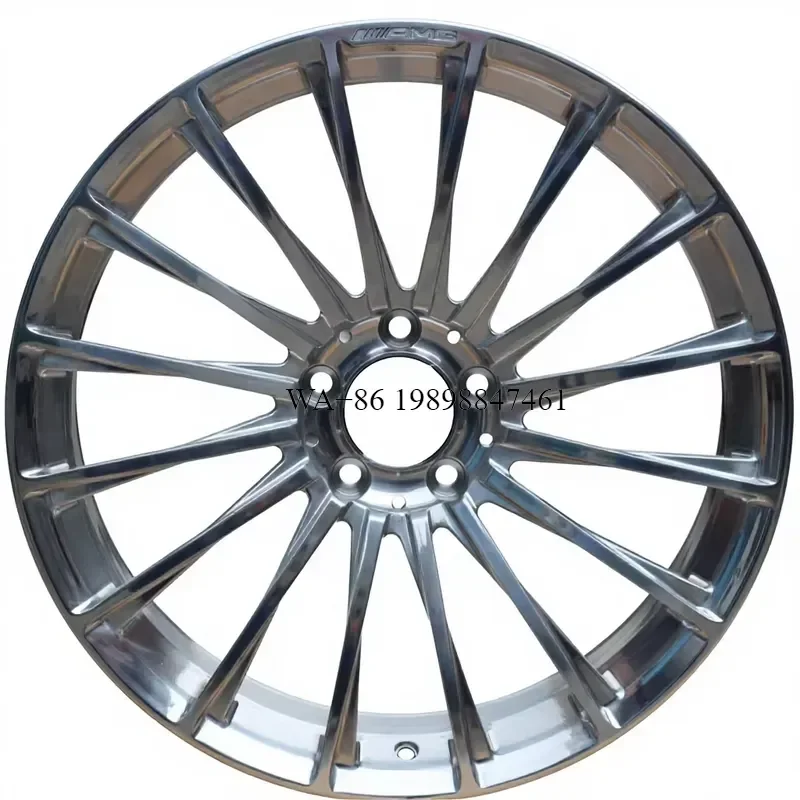 New 26 Inch 6061 Aluminum Alloy Forged Chrome Multi Spoke Wheels 4pcs 5x120 PCD for Sport