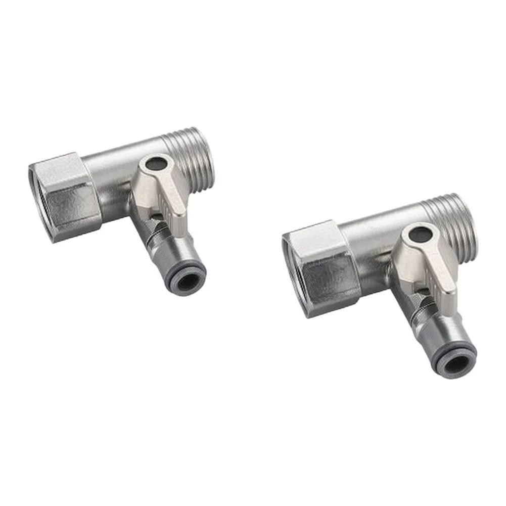 Three Way Stainless Steel Water Adapter with 1/2 Female 1/2 Male 1/4 Push Fit Outlet for Hot Cold Water Applications