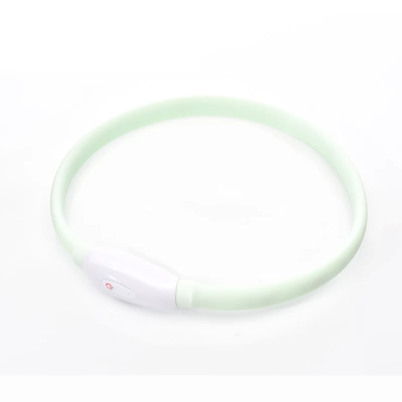 USB wiederaufladbares leuchtendes Halsband für große und kleine Hunde, LED-leuchtendes Hundehalsband, 9 Blinkmodi, verstellbares weiches Silikonhalsband – Detail 10