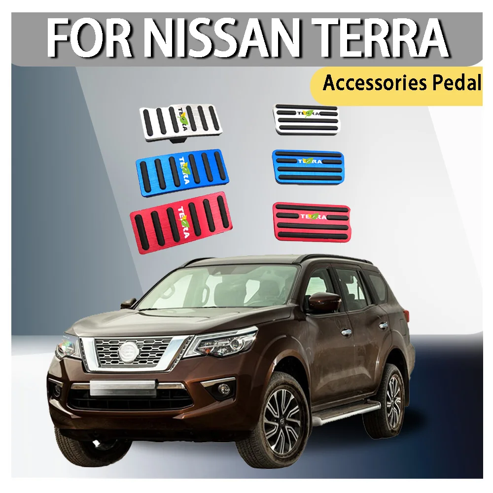 تصفيف السيارة الفولاذ المقاوم للصدأ اكسسوارات السيارات الديكور دواسة لنيسان تيرا ترقية السيارات اكسسوارات السيارات #1