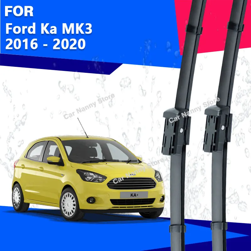

Front Windshield Windscreen Blades for Ford Ka MK3 2016 - 2020 Car Wipers Rubber Strip Wiper 2017 2018 2019 Auto Accessories