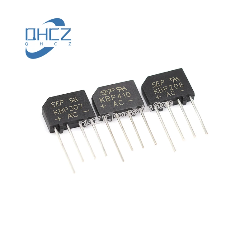 20pcs/lot Rectifier KBP206/210/307/310 Flat Bridge 2A/3A1000V Rectifier Bridge Stack