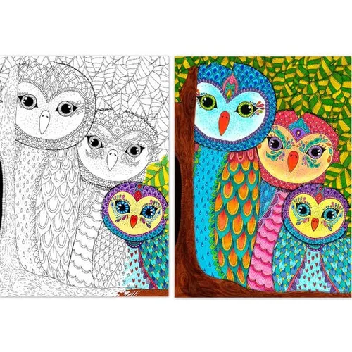 Anatolian 260 Piece Owl Family Puzzle (Can Be Dyed)