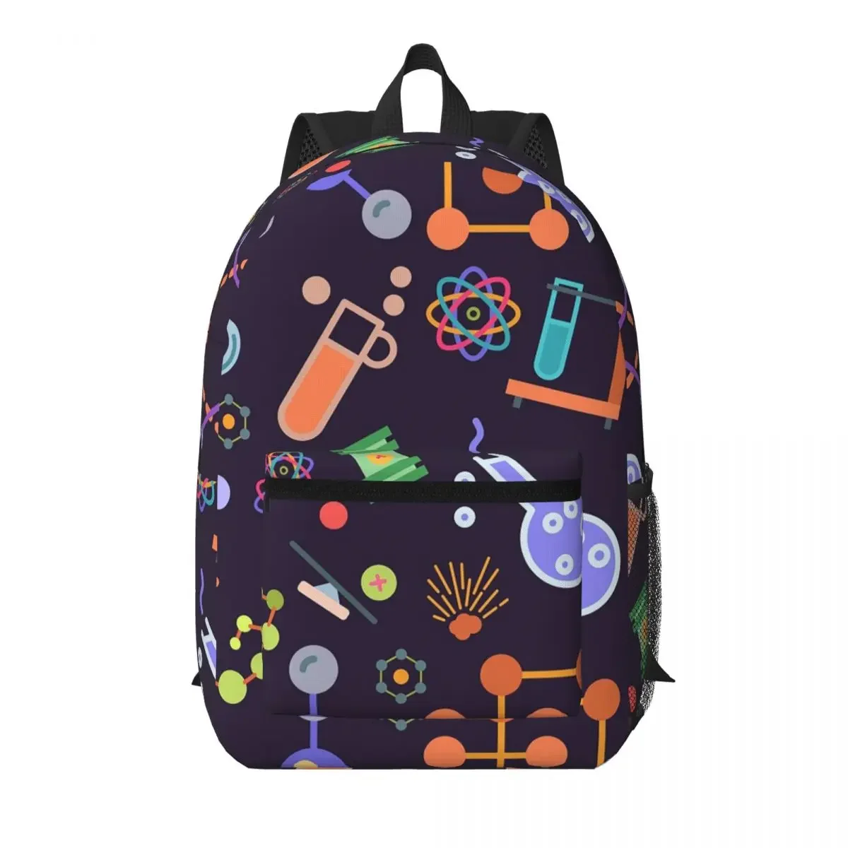 Science Lab Elements Theme Student Backpack School Bag Hiking Travel Daypack for Boys Girls Bookbag Shoulder Bags