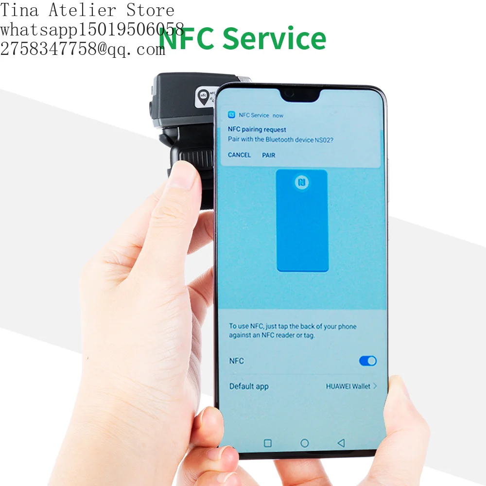 Effon EF02 Ring Finger Scanner Mini Pocket Barcode Reader Wireless 2D Wearable Portable Barcode Scanner