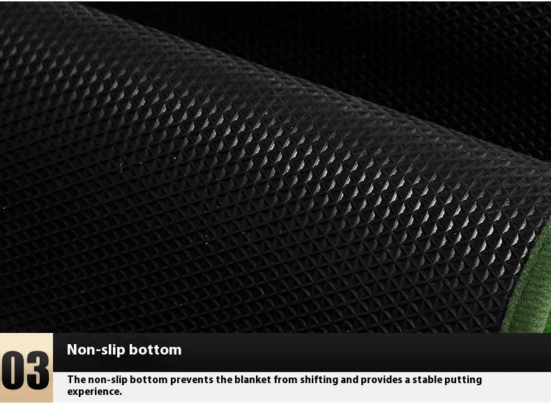 PGM TL021 indoor golf velvet rubber bottom putter trainer practice mat, 3M with return lane