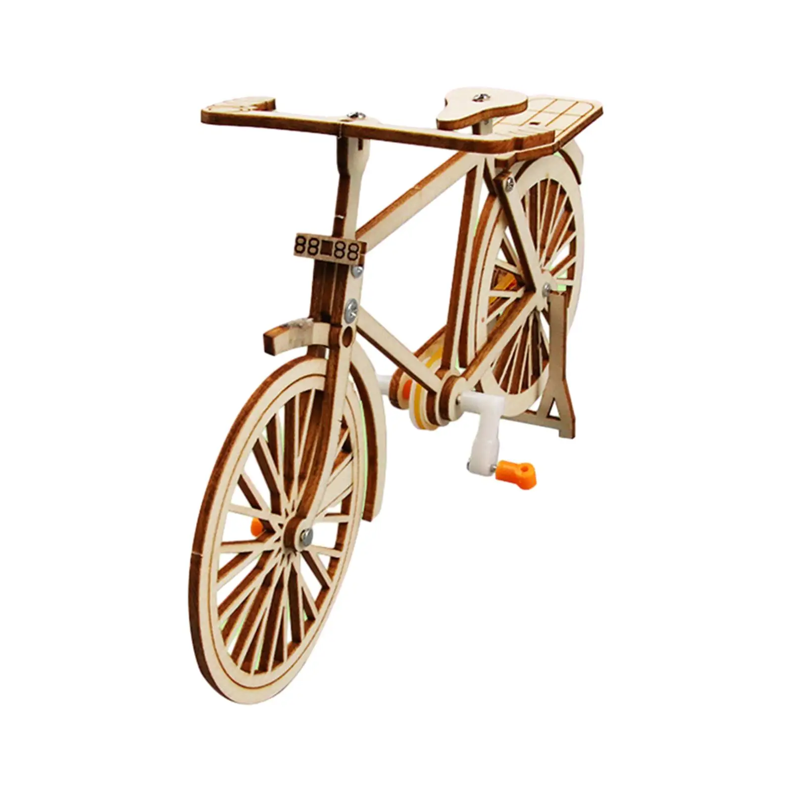 Small Bicycle Model Kits Puzzle Toy Teaching Aids DIY School Projects Building Model Toy for Girls Boys Kids Students Preschool