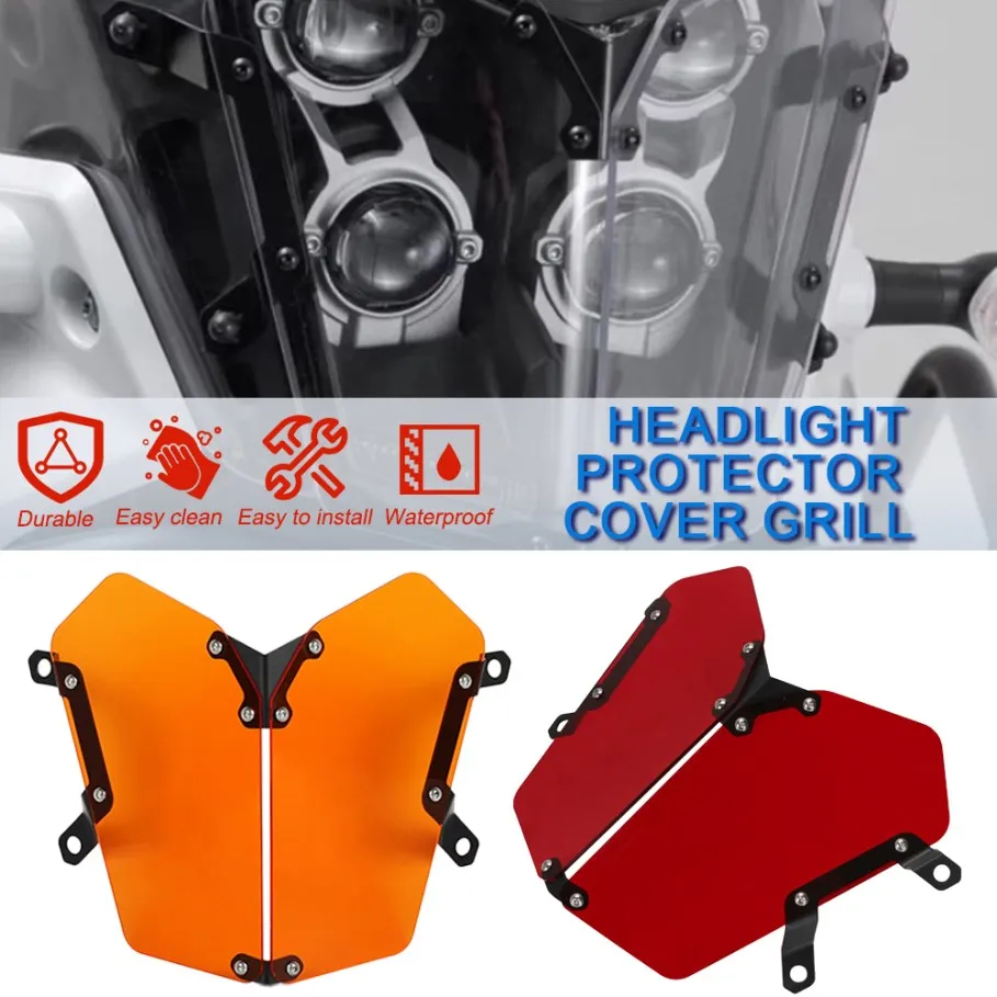 

For YAMAHA TENERE 700 Rally 2019-2022 XTZ 700 Tenere XT700Z XTZ690 T700 2020 2021 Headlight Cover Protection Grille Mesh Guards