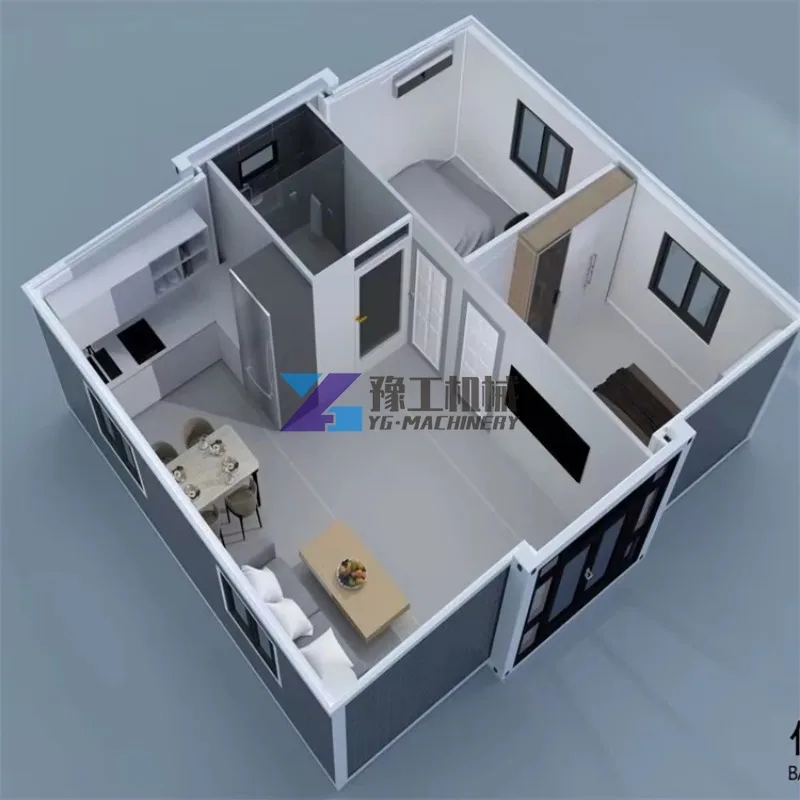 Fast Build Expandable Container House 20ft & 40ft Modular Folding Steel Design for Camping Small Home Office Tiny Prefab House