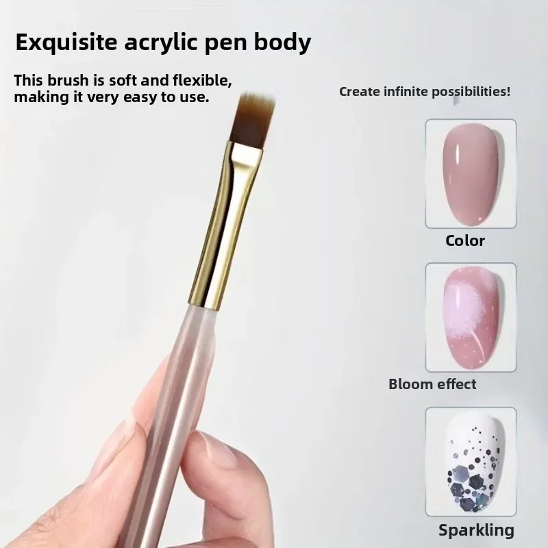 New 1/2/5pcs DIY Gradient Nail Art Painting Pen Nail Art Brush Elasticity Sweep Brush Drawing Manicure Nail Tool Accessories